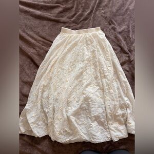India Boutique Cream A-Line Skirt